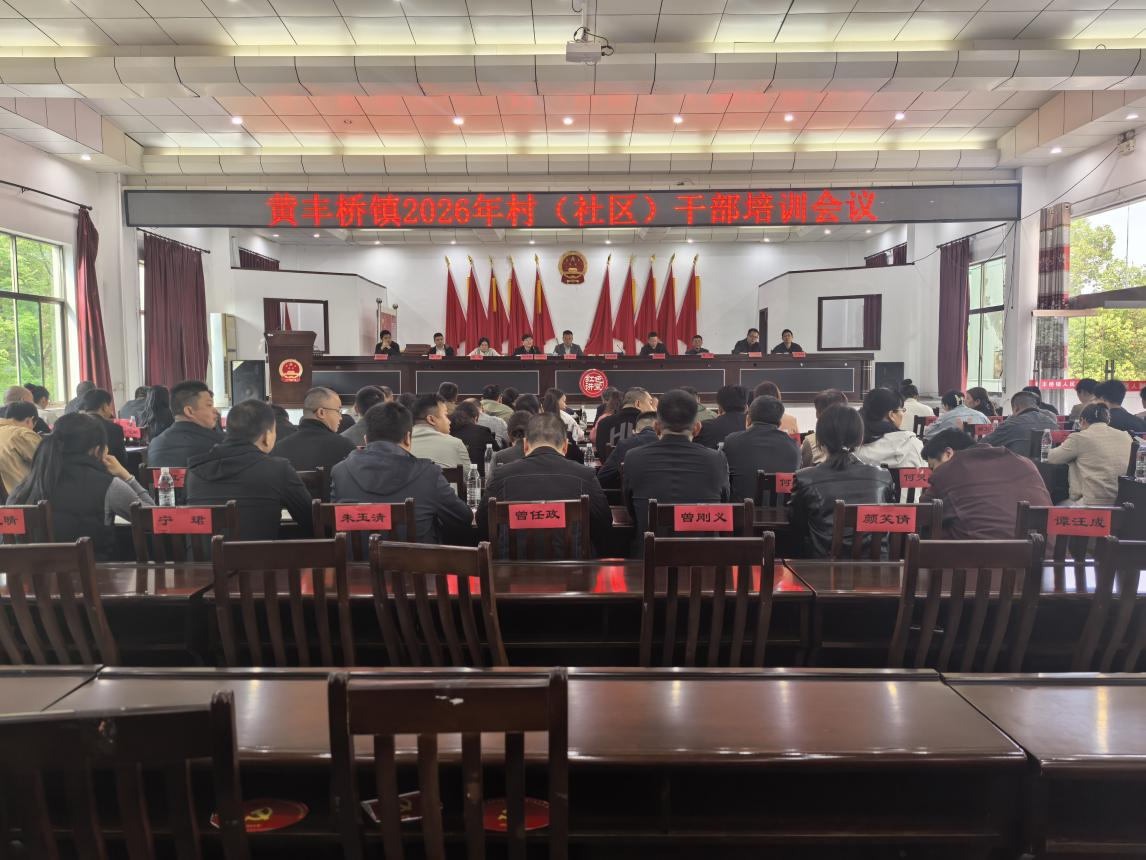 黄丰桥镇召开2026年度村（社区）“两委”干部培训会议