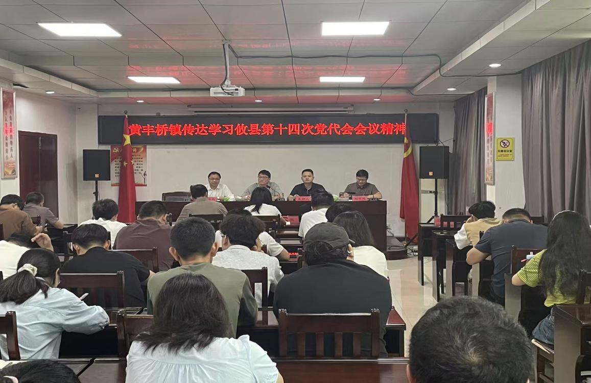 黄丰桥镇传达学习攸县第十四次党代会精神
